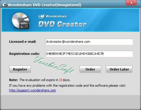 Wondershare dvd creator