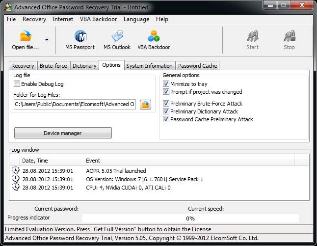 Advanced Office Password Recovery Serial Key